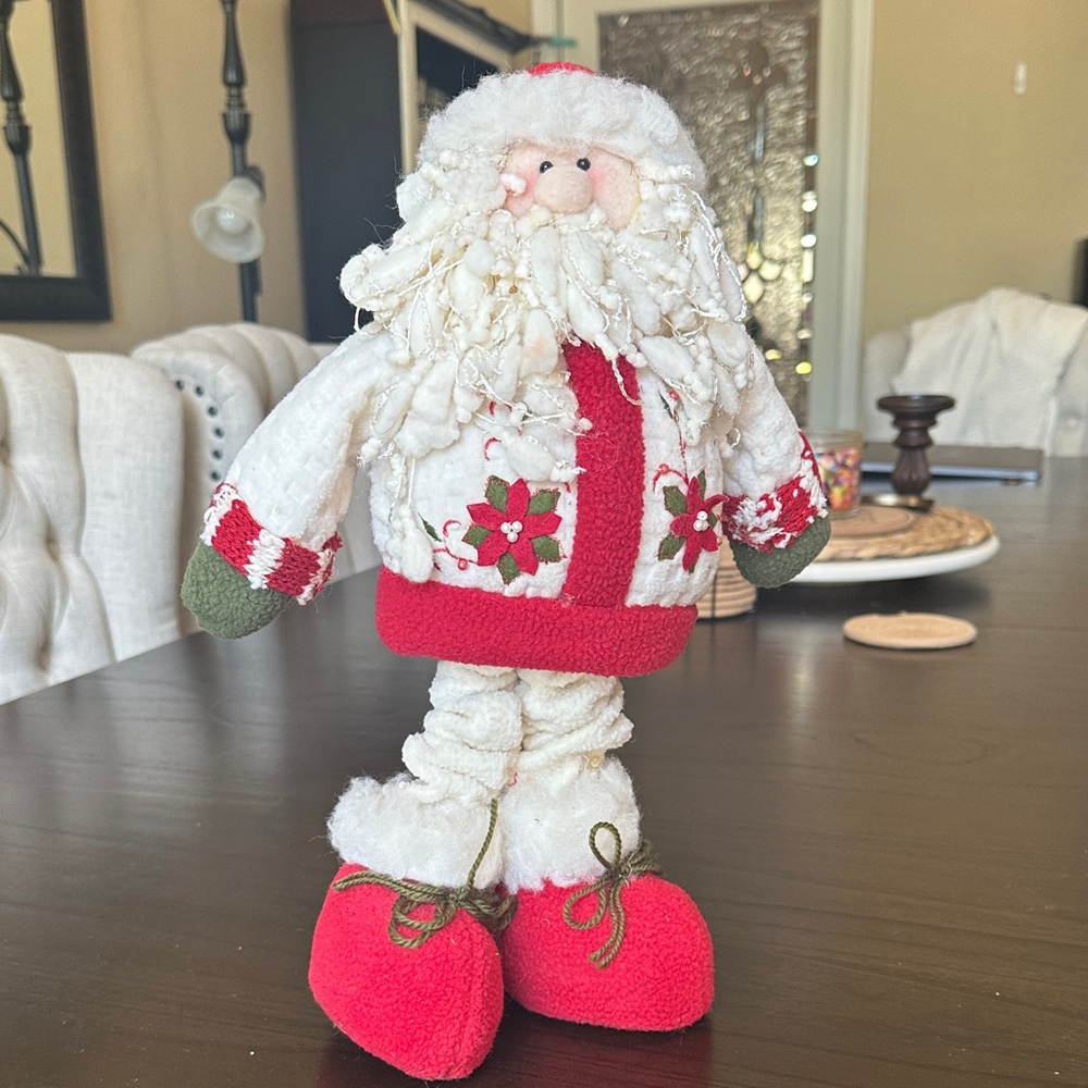 Festive Vintage Santa Claus Plush Decoration